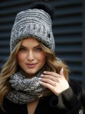 Warmes Winterset Cappuccino-Schwarz C33 - Online-Shop - Boutique